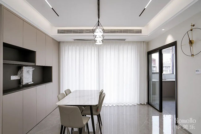 140㎡四居，無主燈橫廳設計+大套房設計，戶型舒適度拉滿